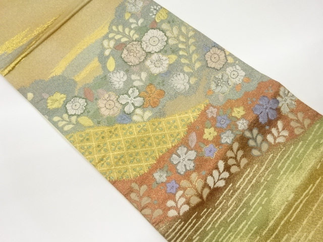 JAPANESE FUKURO OBI / MATELASSE / WOVEN TSUJIGAHANA